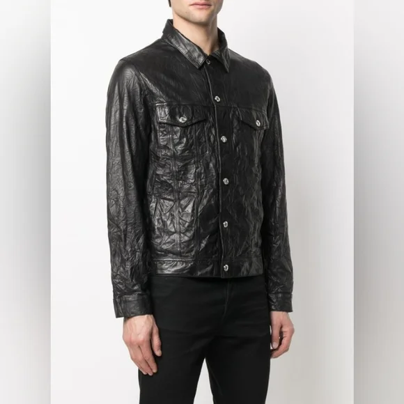 Zadig&VoltaireBase crinkle leather jacket - Picture 4 of 14